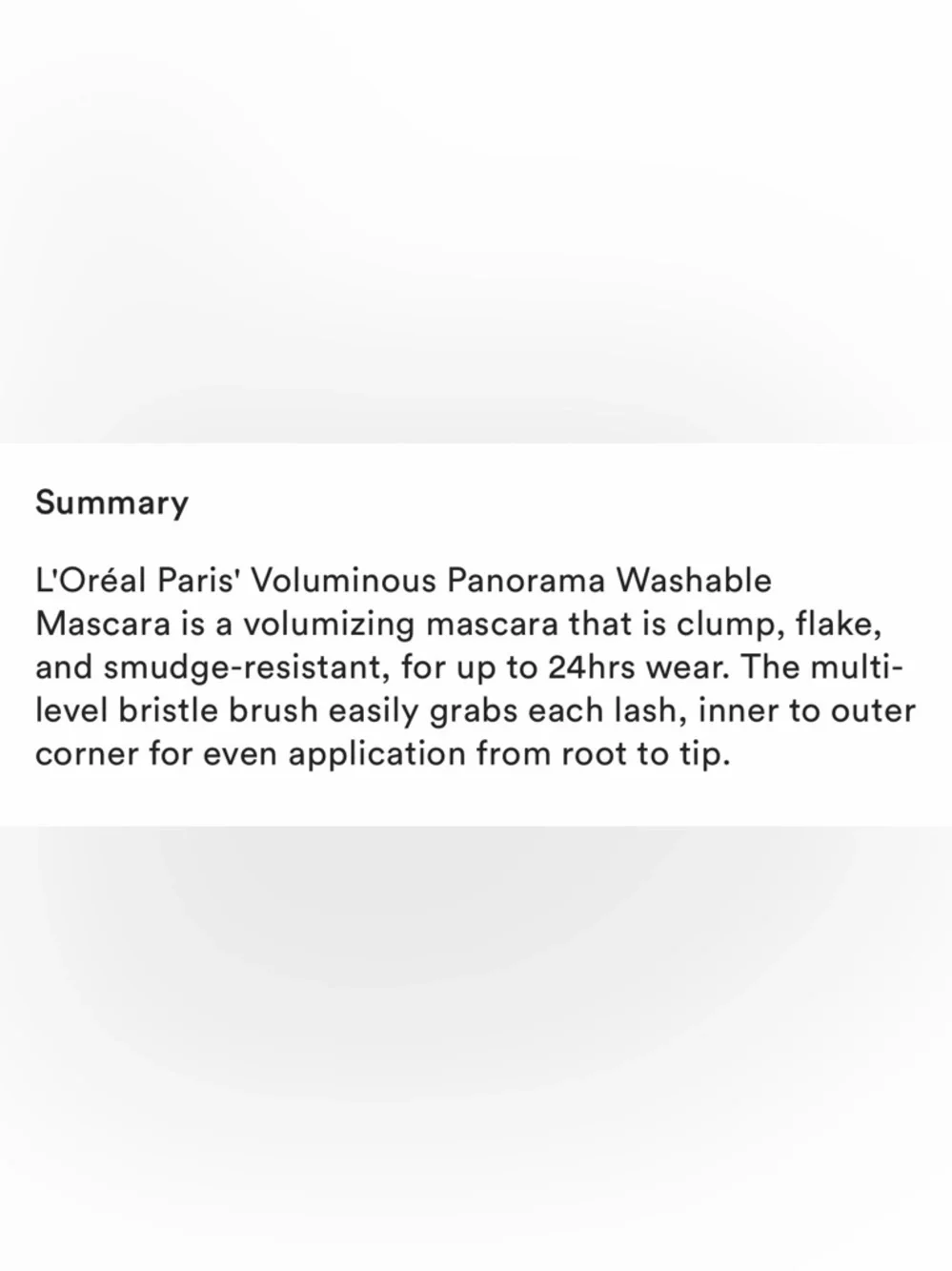 L’Oréal PANORAMA Mascara — Black